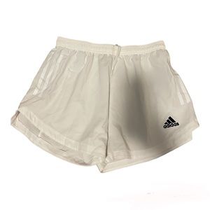 White adidas soccer shorts size Medium